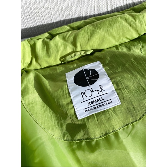 Polar Skate Co. Pocket Puffer Jacket // Parrot Green - Picture 14 of 16